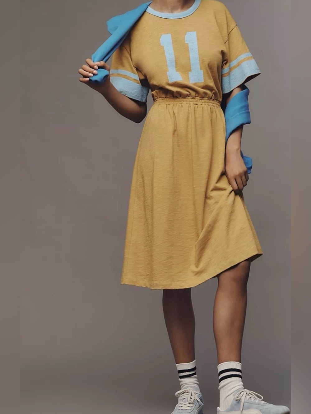 Anthropologie Sundry Rugby Midi Dress